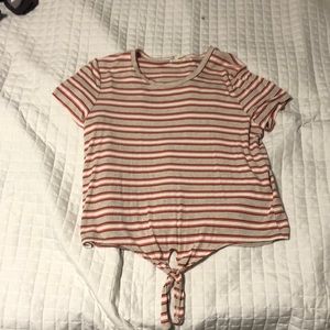 Striped Shirt with tie